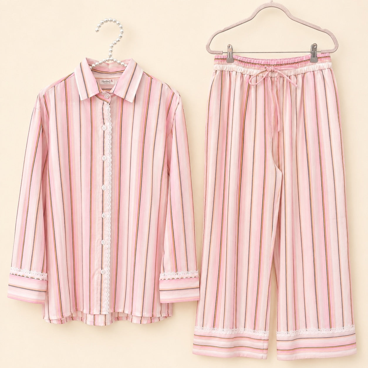 Long Sleeve 100 % pure cotton  pajama set "Leona"