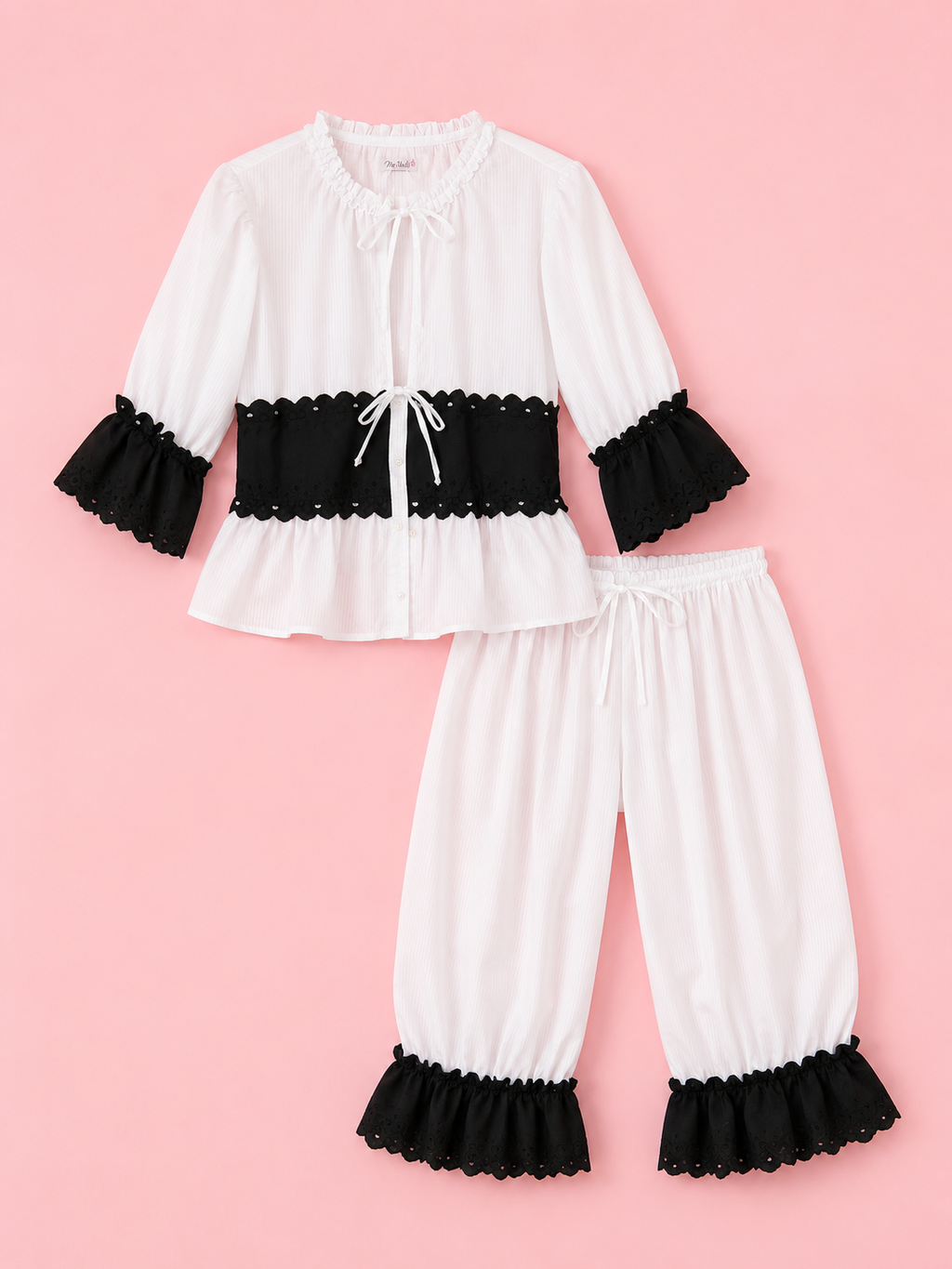 100% Pure cotton Pajama Set "Anastasia''
