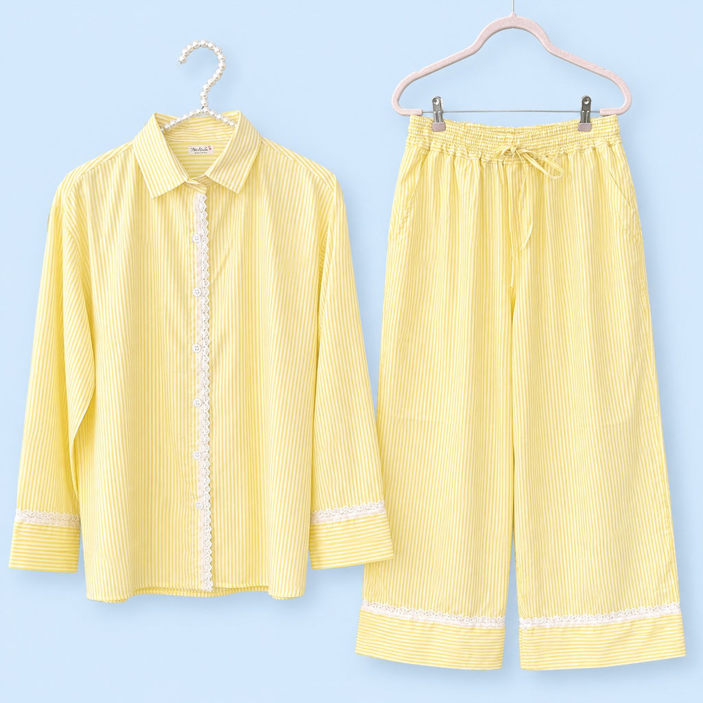 Long Sleeve 100 % pure cotton  pajama set "Leona"