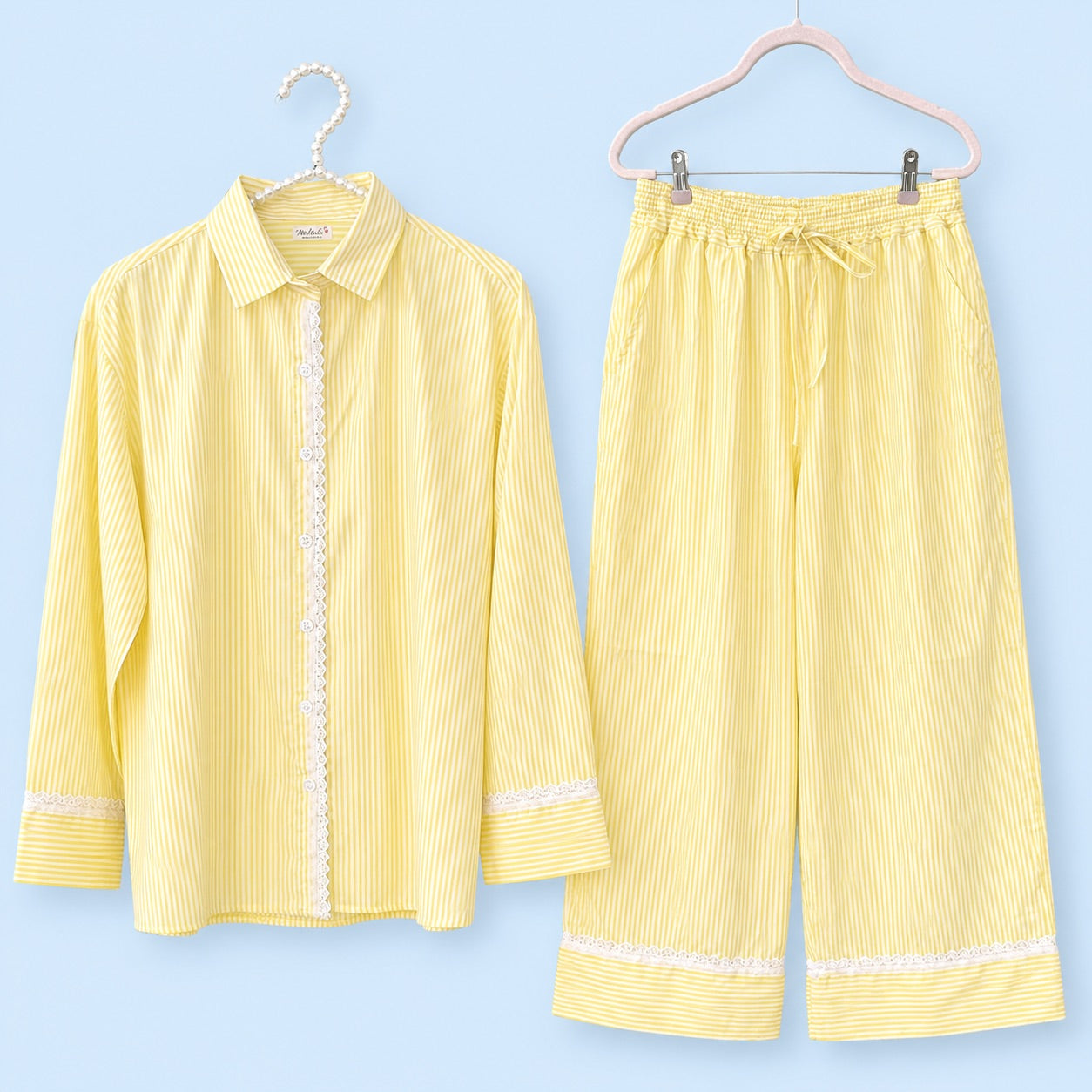 Long Sleeve 100 % pure cotton  pajama set "Leona"